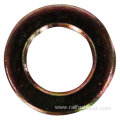 Flat plain washer for rail fastening